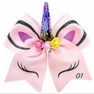 Pink Unicorn Bow